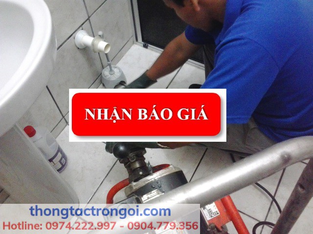 Báo giá dịch vụ thông tắc cống tại Hà Nội với nhân viên có nhiều năm kinh nghiệm