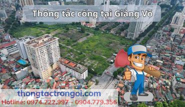 Địa bàn hoạt động thông tắc cống tại Giảng Võ