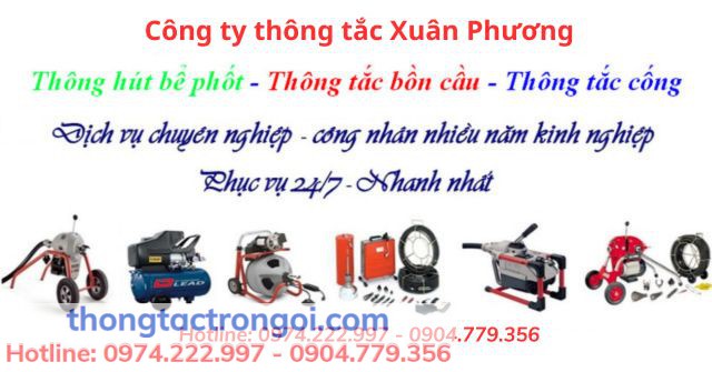 Dịch vụ thông tắc cống tại Hà Nội chuyên nghiệp của Xuân Phương