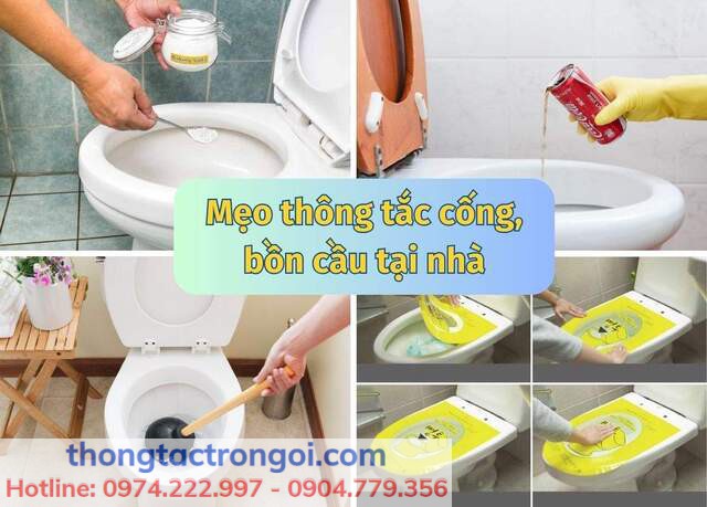 Một số phương pháp thông tắc bồn cầu đơn giản tại nhà