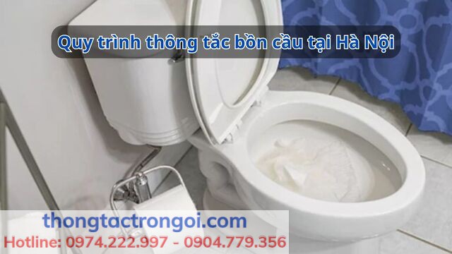 Quy trình thông tắc bồn cầu tại Hà Nội của Xuân Phương