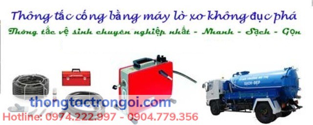 Thiết bị máy móc phục vụ thông tắc cống nhanh chóng và an toàn