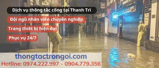 Ưu điểm của dịch vụ thông tắc cống tại Thanh