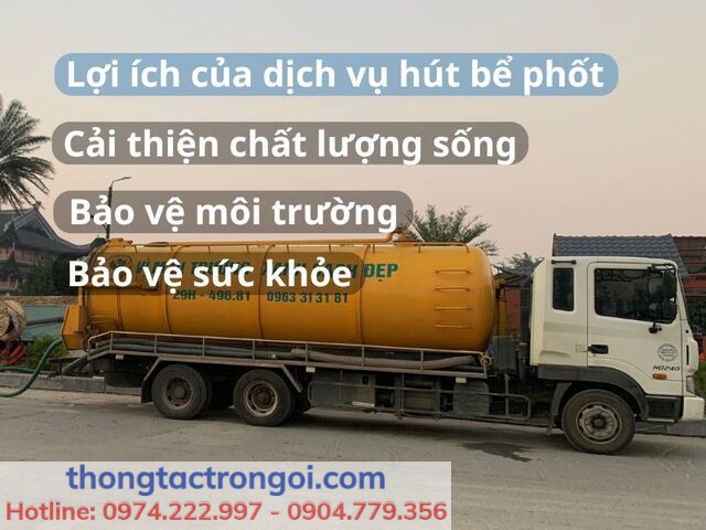 Vai trò của dịch vụ hút bể phốt tại Hà Nội