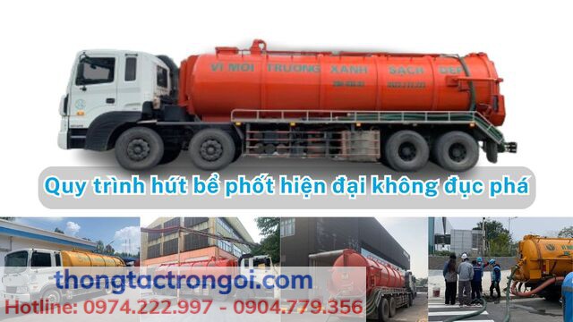 Các bước tiến hành hút bể phốt tại Thanh Trì