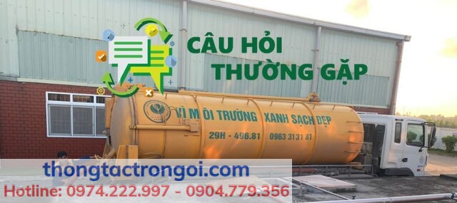 Các câu hỏi thường gặp về hút bể phốt tại Cầu Giấy