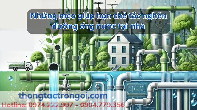 Một số mẹo giúp hạn chế tắc nghẽn đường ống nước tại nhà