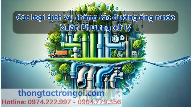 Những dịch vụ thông tắc đường ống nước xử lý tại Xuân Phương