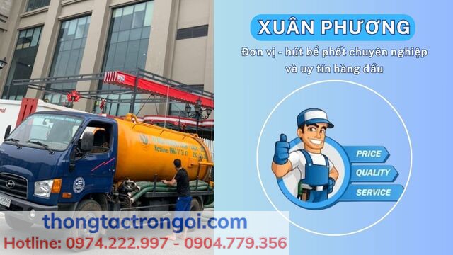 Công ty Xuân Phương cung cấp dịch vụ hút bể phốt chuyên nghiệp tại Hoàn Kiếm