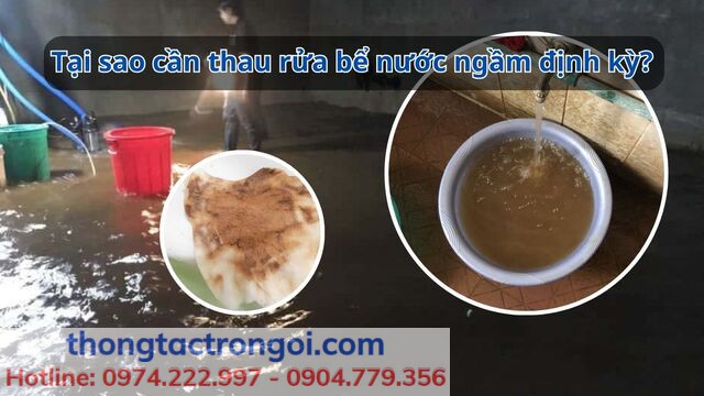 Lý do cần thau rửa bể nước ngầm định kỳ