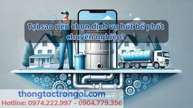 Lợi ích dịch vụ hút bể phốt chuyên nghiệp tại Đường Bưởi