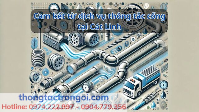 Cam kết từ dịch vụ thông tắc cống tại Cát Linh của Xuân Phương