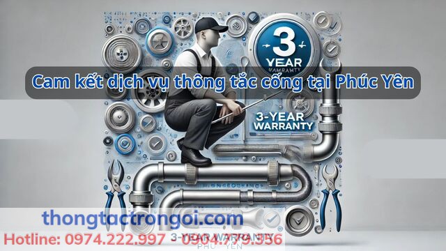 Cam kết về dịch vụ thông tắc cống tại Phúc Yên