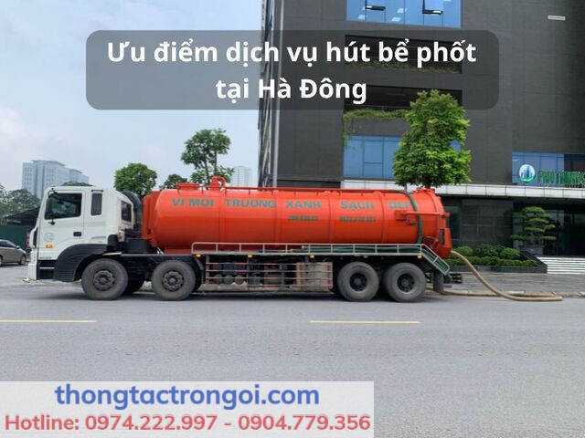 Xe hút bể phốt chuyên dụng của Công ty Xuân Phương