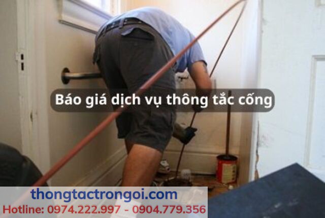 Báo giá dịch vụ thông tắc đường ống thoát sàn