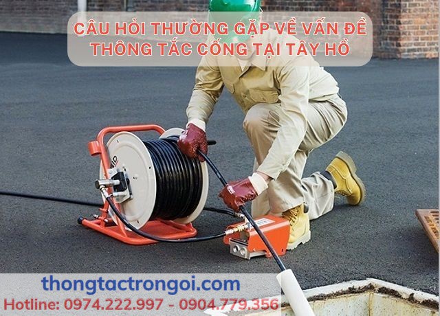 Giải quyết tình trạng tắc cống tại quận Tây Hồ