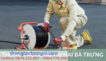 Thi công thông tắc cống tại quận Hai Bà Trưng