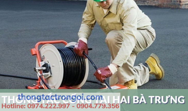 Thi công thông tắc cống tại quận Hai Bà Trưng