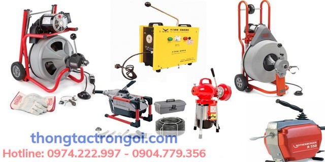 Tổng hợp các loại máy thông tắc cống của Xuân Phương