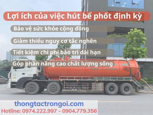 Vai trò quan trọng của việc hút bể phốt định kỳ