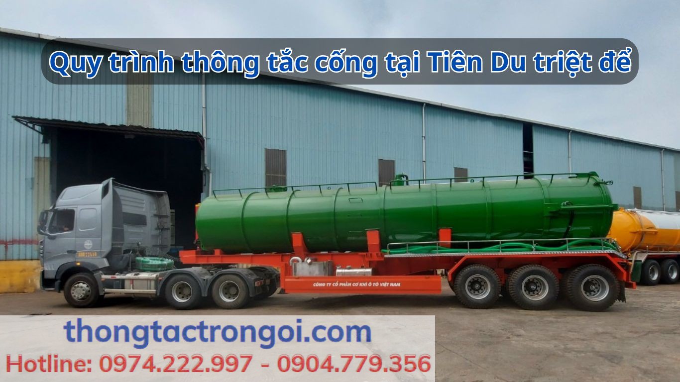 5 bước thông tắc cống tại Tiên Du sạch triệt để