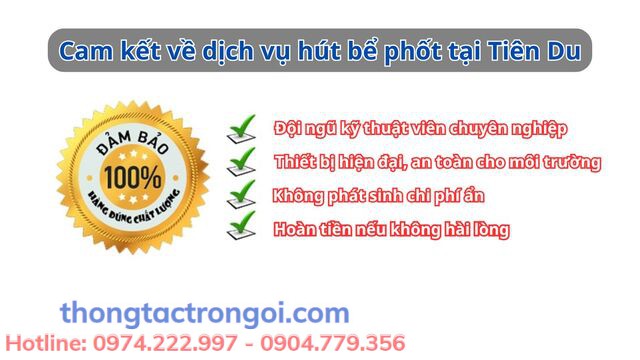 Đảm bảo cho dịch vụ hút bể phốt tại Tiên Du của Xuân Phương