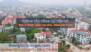 Thông tắc cống tại Tiên Du sạch triệt để