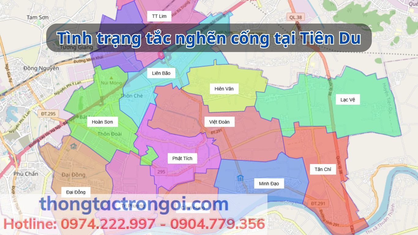 Thực trạng tắc nghẽn cống tại Tiên Du