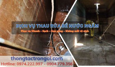 Dịch vụ thau rửa bể nước ngầm, nước sạch đảm bảo sạch sẽ tại Hà Nội