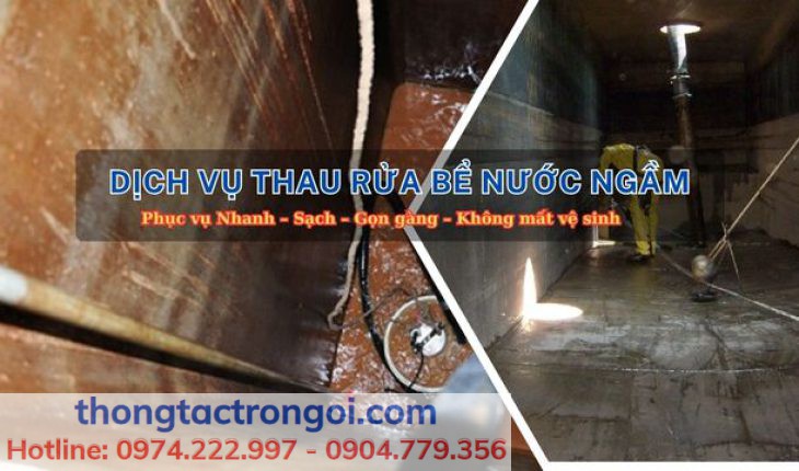 Dịch vụ thau rửa bể nước ngầm, nước sạch đảm bảo sạch sẽ tại Hà Nội