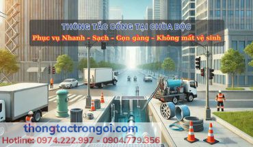 Thông tắc cống tại Chùa Bộc thông sạch và nhanh chóng