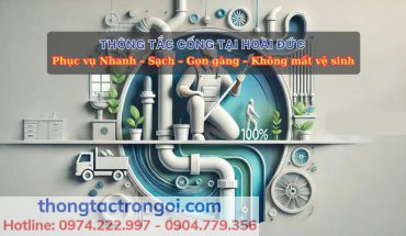 Thông tắc cống tại Hoài Đức sạch triệt để