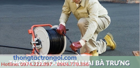 Thi công thông tắc cống tại quận Hai Bà Trưng