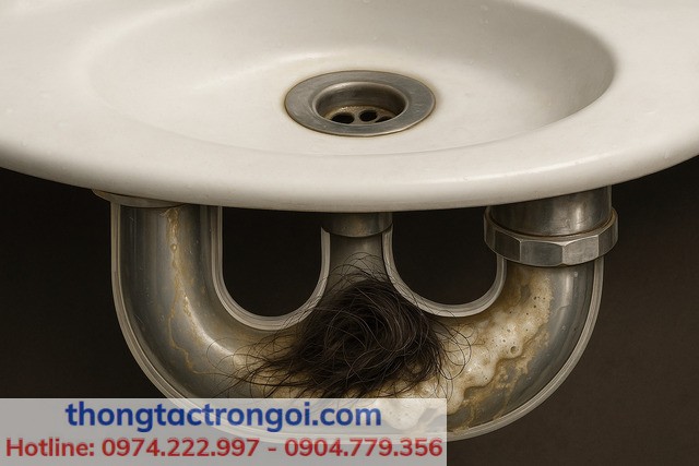 Nguyên nhân khiến bồn rửa mặt bị tắc nghẽn
