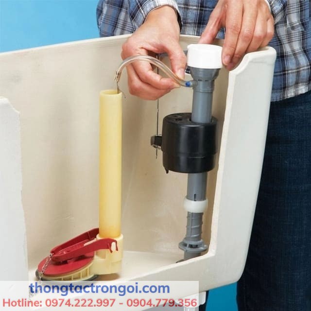 Các bước thay bộ xả bồn cầu đơn giản tại nhà