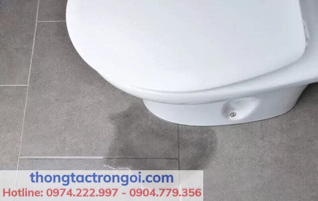 Dấu hiệu nhận biết bộ xả bồn cầu hư như rò rỉ nước liên tục