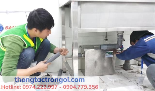 Hướng dẫn lắp đặt bể tách mỡ tại nhà dưới bồn rửa – nhanh gọn và dễ dàng