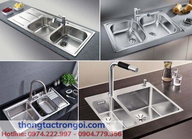 Kích thước chậu rửa bát thông dụng và đặc điểm từng loại