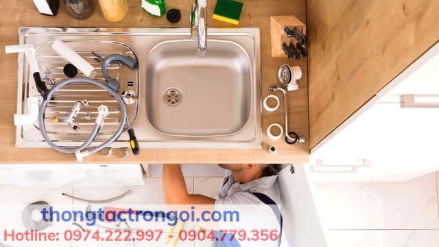 Lưu ý kỹ thuật khi thi công chậu rửa bát tại nhà