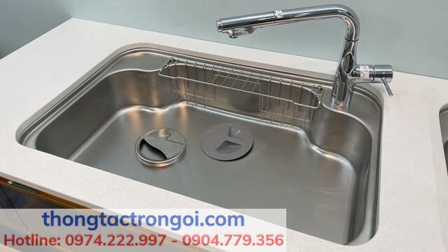 Mẫu chậu rửa bát 1 ngăn tiết kiệm diện tích
