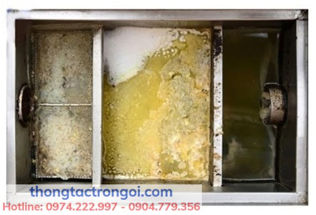 Thiết bị tách mỡ giúp giữ lại dầu mỡ trong nước thải sinh hoạt, tránh tắc nghẽn cống