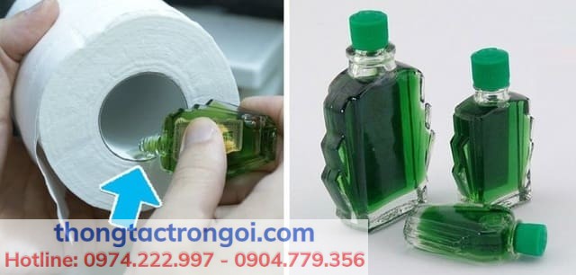 Tinh dầu nhỏ vào lõi cuộn giấy vệ sinh giúp làm thơm tự nhiên nhà vệ sinh