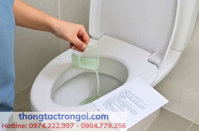 Cách đổ men vi sinh vào bồn cầu đúng cách tại nhà