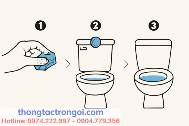 Hướng dẫn sử dụng viên thả bồn cầu đúng cách