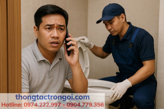 Khi nào nên gọi dịch vụ thông tắc bồn cầu chuyên nghiệp