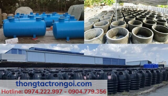 Các loại bể phốt đúc sẵn phổ biến trên thị trường