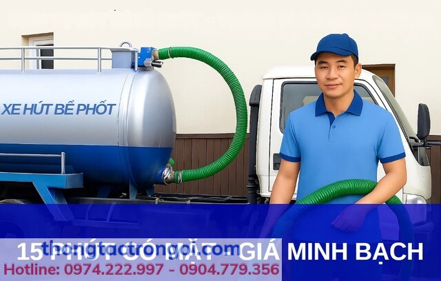 Dịch vụ hút bể phốt – thông tắc Xuân Phương cam kết nhanh và minh bạch