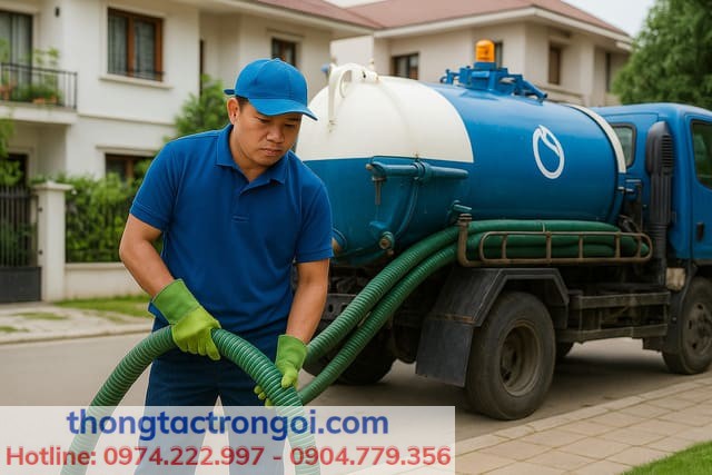 Dịch vụ hút bể phốt nhanh, giá minh bạch tại thongtactrongoi.com