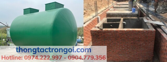 So sánh bể phốt composite và bể xi măng truyền thống