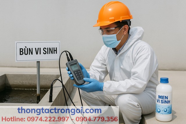 Bổ sung bùn vi sinh và bảo trì định kỳ hệ thống xử lý nước thải